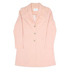 OPUS Womens Pink Blazer Tailored Jacket M Polyester Blend Button Plain Woven