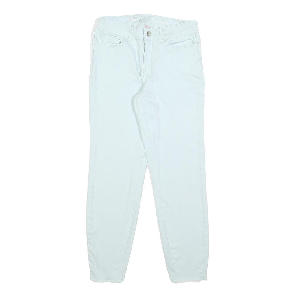 JUICY COUTURE Womens Cotton Blend White Slim Skinny Trousers W26 L26 Casual