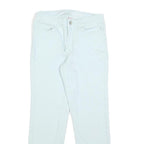JUICY COUTURE Womens Cotton Blend White Slim Skinny Trousers W26 L26 Casual