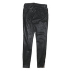 TED BAKER Womens Black Cotton Blend Slim Skinny Trousers W26 L25 Zip Closure