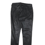 TED BAKER Womens Black Cotton Blend Slim Skinny Trousers W26 L25 Zip Closure