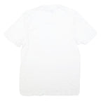 NAUTICA Mens White V-Neck Cotton Blend T-Shirt M Short Sleeve Casual Summer