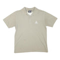 LE COQ SPORTIF Mens Beige Cotton Blend Short Sleeve Polo Shirt S Classic Casual