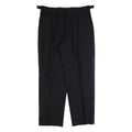 BALMAIN Pleated Mens Trousers Black Regular Straight Wool W32 L30