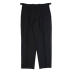 BALMAIN Pleated Mens Trousers Black Regular Straight Wool W32 L30