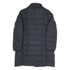 GEOGRAPHICAL NORWAY Womens Navy Blue Long Sleeve Zip Quilted Jacket UK 16