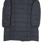 GEOGRAPHICAL NORWAY Womens Navy Blue Long Sleeve Zip Quilted Jacket UK 16