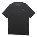 GYMSHARK Mens Black Polyester Fitness Short Sleeve Crew Neck S Performance