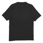 GYMSHARK Mens Black Polyester Fitness Short Sleeve Crew Neck S Performance