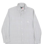 LAUREN RALPH LAUREN Womens Grey Check Day Woven Shirt Dress Cotton Blend S