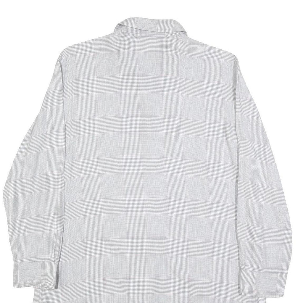 LAUREN RALPH LAUREN Womens Grey Check Day Woven Shirt Dress Cotton Blend S