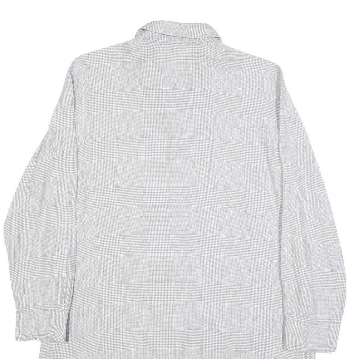 LAUREN RALPH LAUREN Womens Grey Check Day Woven Shirt Dress Cotton Blend S