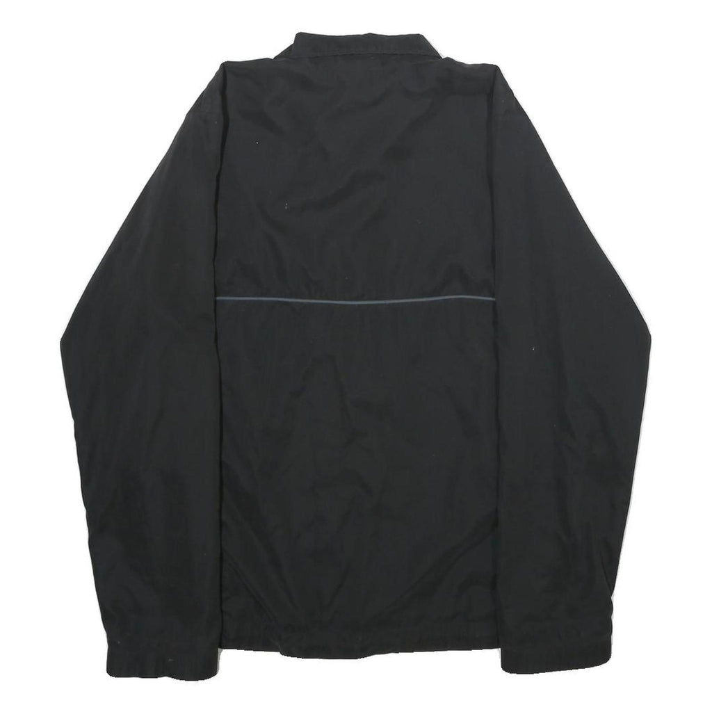 ADIDAS Womens Black Jacket UK 12 Polyester Zip Sportswear Casual Lightweight