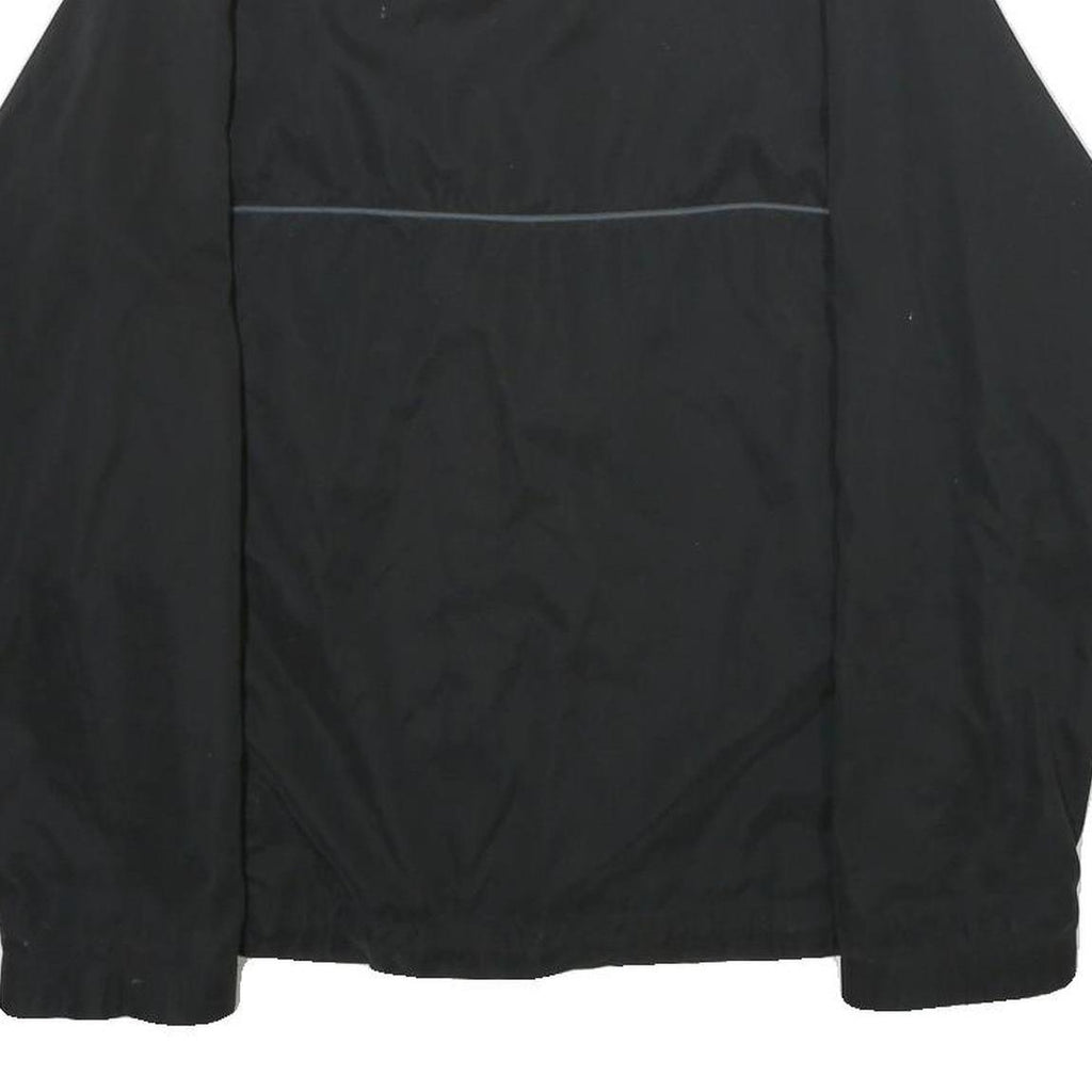 ADIDAS Womens Black Jacket UK 12 Polyester Zip Sportswear Casual Lightweight