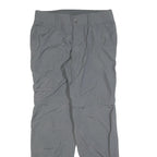 COLUMBIA Womens Regular Grey Zip Polyester Trousers W30 L30 Outdoor Hiking