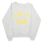 CHAMPION Mens Grey Cotton Blend Crew Neck L Sweatshirt Bloom Trail Blazers