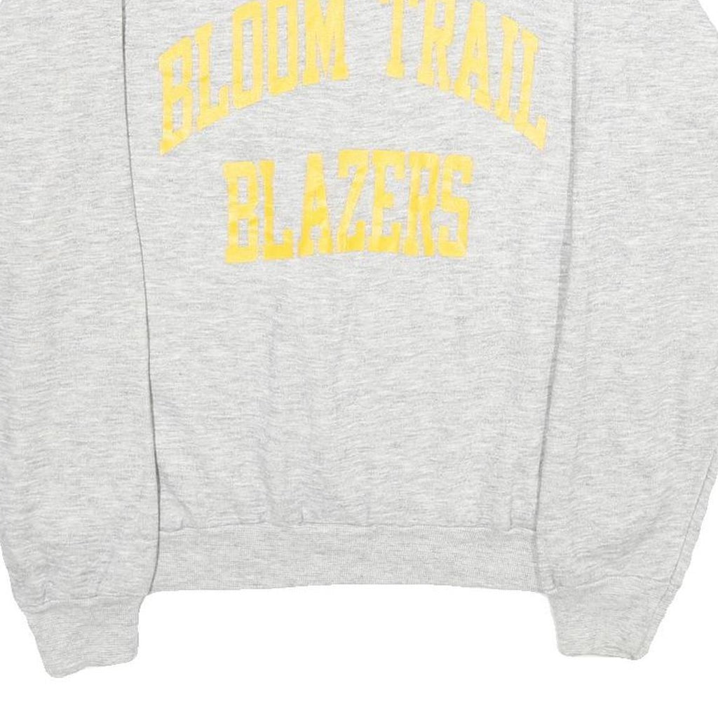 CHAMPION Mens Grey Cotton Blend Crew Neck L Sweatshirt Bloom Trail Blazers