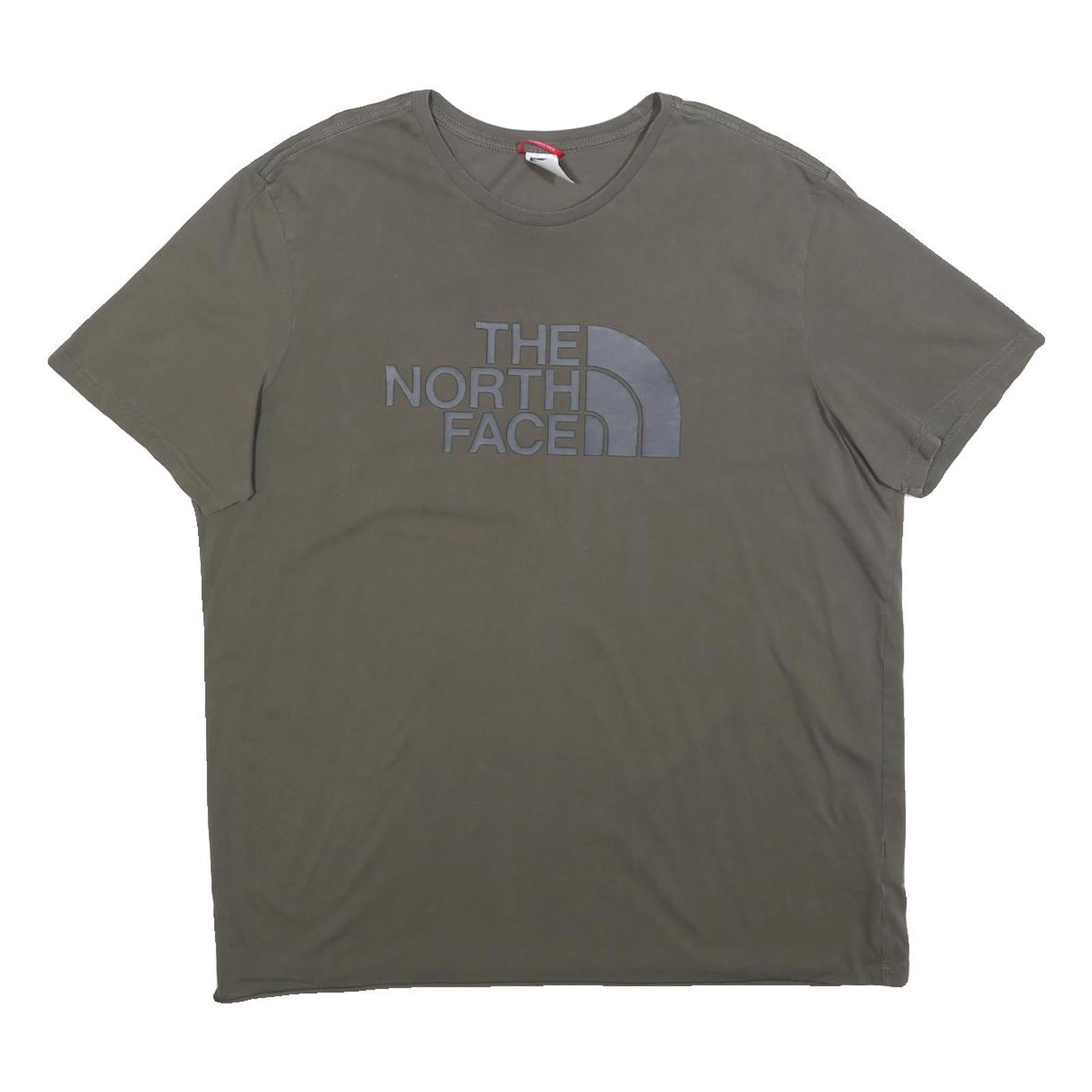 THE NORTH FACE Mens Grey Modern T-Shirt XL Short Sleeve Crew Neck Logo Cotton