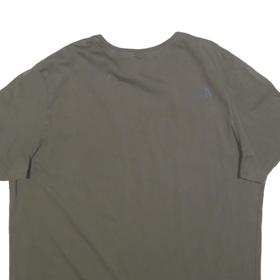 THE NORTH FACE Mens Grey Modern T-Shirt XL Short Sleeve Crew Neck Logo Cotton