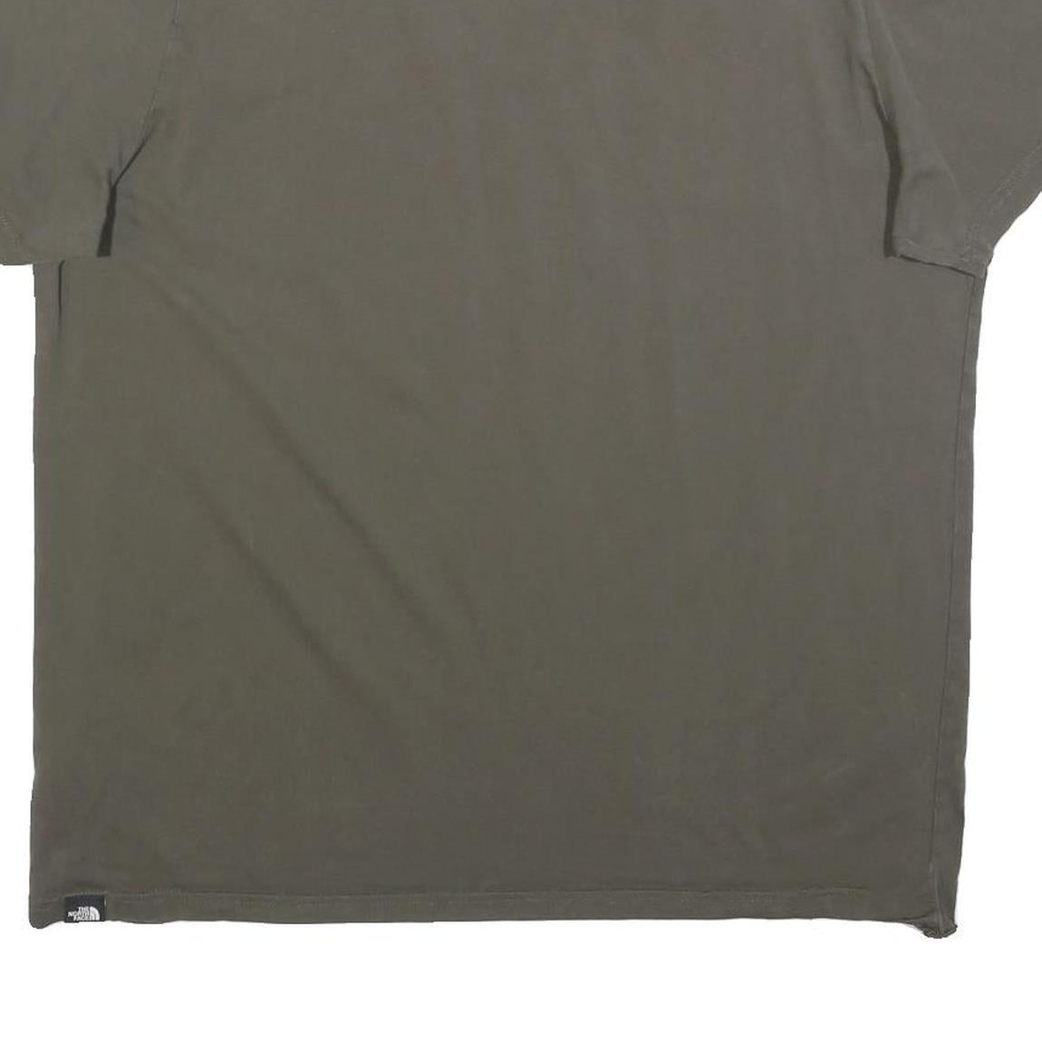 THE NORTH FACE Mens Grey Modern T-Shirt XL Short Sleeve Crew Neck Logo Cotton