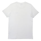 BOSS Mens White Graphic T-Shirt M Short Sleeve Crew Neck Designer Cotton Blend