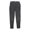 LEVI'S 710 Super Skinny Womens Jeans Black Slim Skinny Denim Raw W26 L30