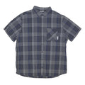 MAMMUT Mens Blue Grey Check Shirt L Lightweight Casual Outdoor Button-Up