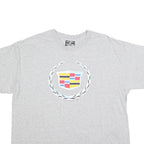 STEVE & BARRYS Mens Grey Cadillac Graphic T-Shirt XL Crew Neck Short Sleeve