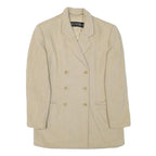 ESCADA Womens Beige Wool Double Breasted Jacket M Woven Classic Elegant