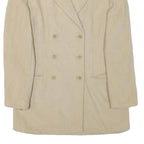 ESCADA Womens Beige Wool Double Breasted Jacket M Woven Classic Elegant
