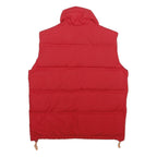 NORTHWEST TERRITORY Mens Red Sleeveless Jacket S Polyester Blend Plain Zippered