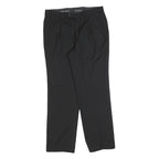 CHARLES VOGELE Womens Wool Blend Black Regular Fit Straight Trousers W34 L30