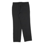 CHARLES VOGELE Womens Wool Blend Black Regular Fit Straight Trousers W34 L30