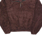 FIELD STREET Mens Maroon Pullover Plain Jumper Crew Neck Basic Knit L Casual