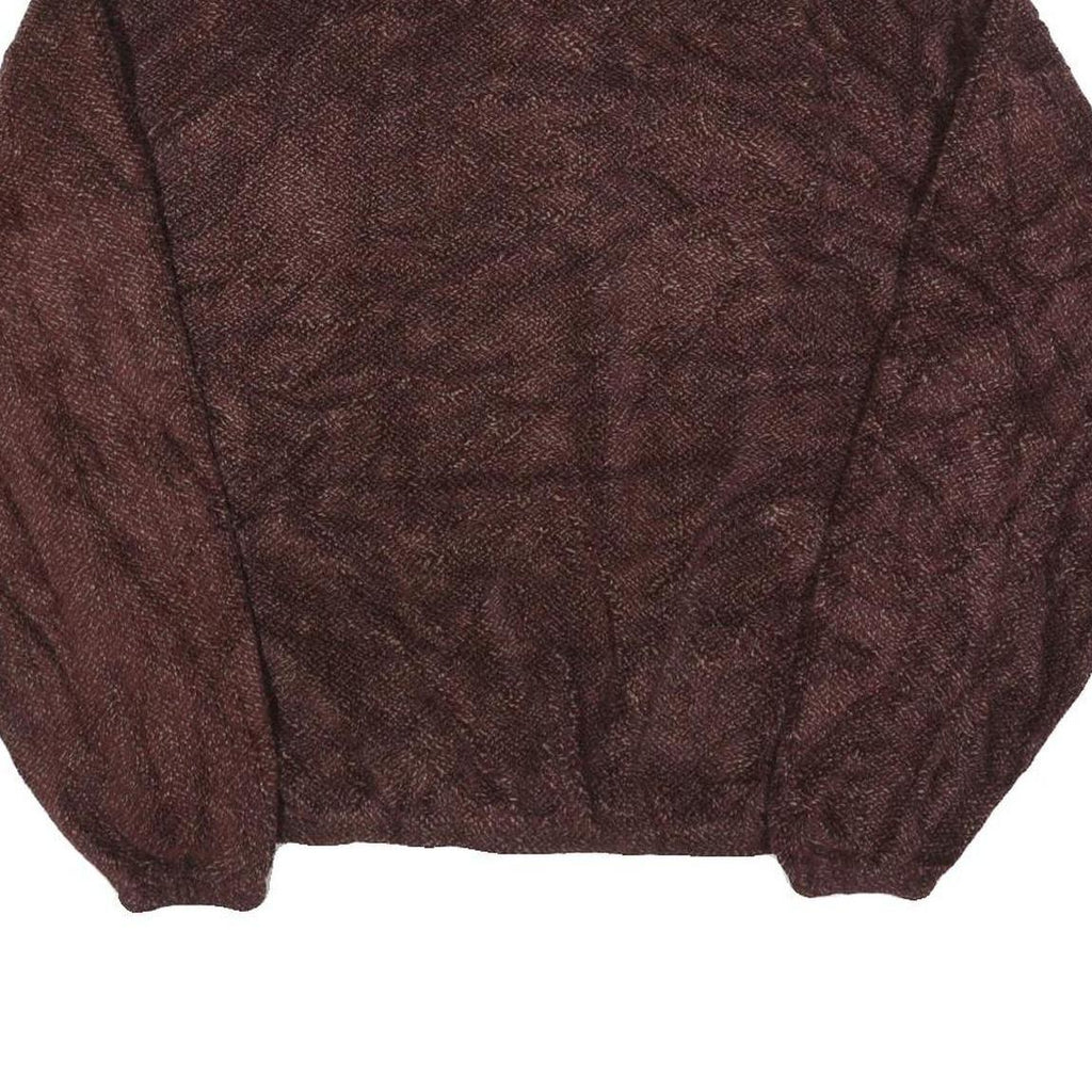 FIELD STREET Mens Maroon Pullover Plain Jumper Crew Neck Basic Knit L Casual