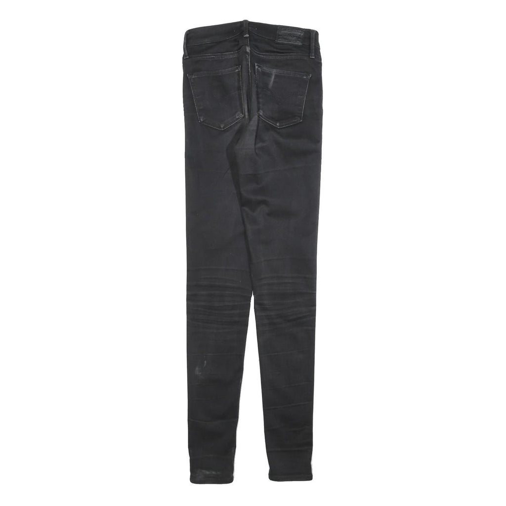 LEVI'S 720 Womens Jeans Black Slim Skinny Denim Medium W29 L32 Stretch Casual