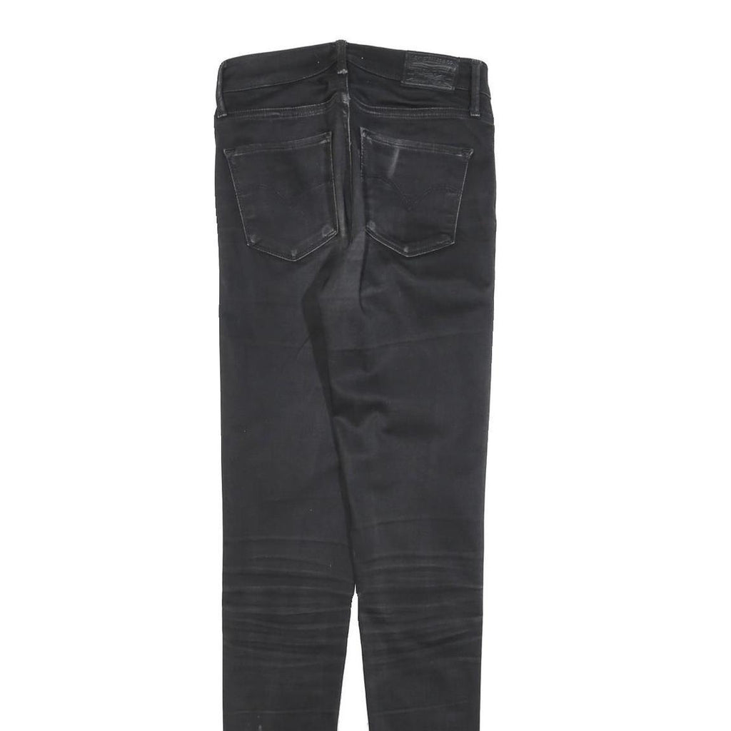 LEVI'S 720 Womens Jeans Black Slim Skinny Denim Medium W29 L32 Stretch Casual
