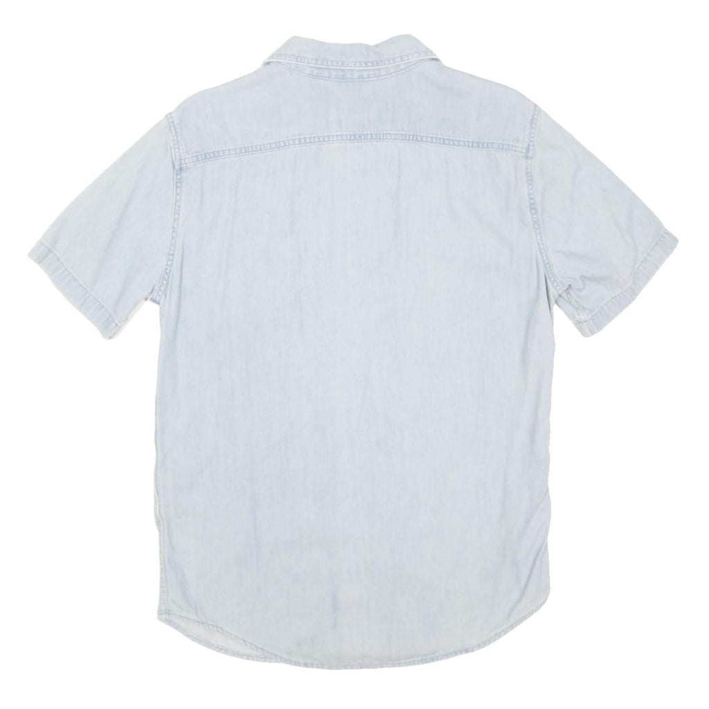 LEVI'S Mens Blue Light Denim Shirt S Cotton Blend Casual Lightweight