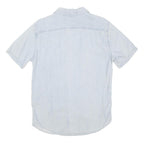 LEVI'S Mens Blue Light Denim Shirt S Cotton Blend Casual Lightweight