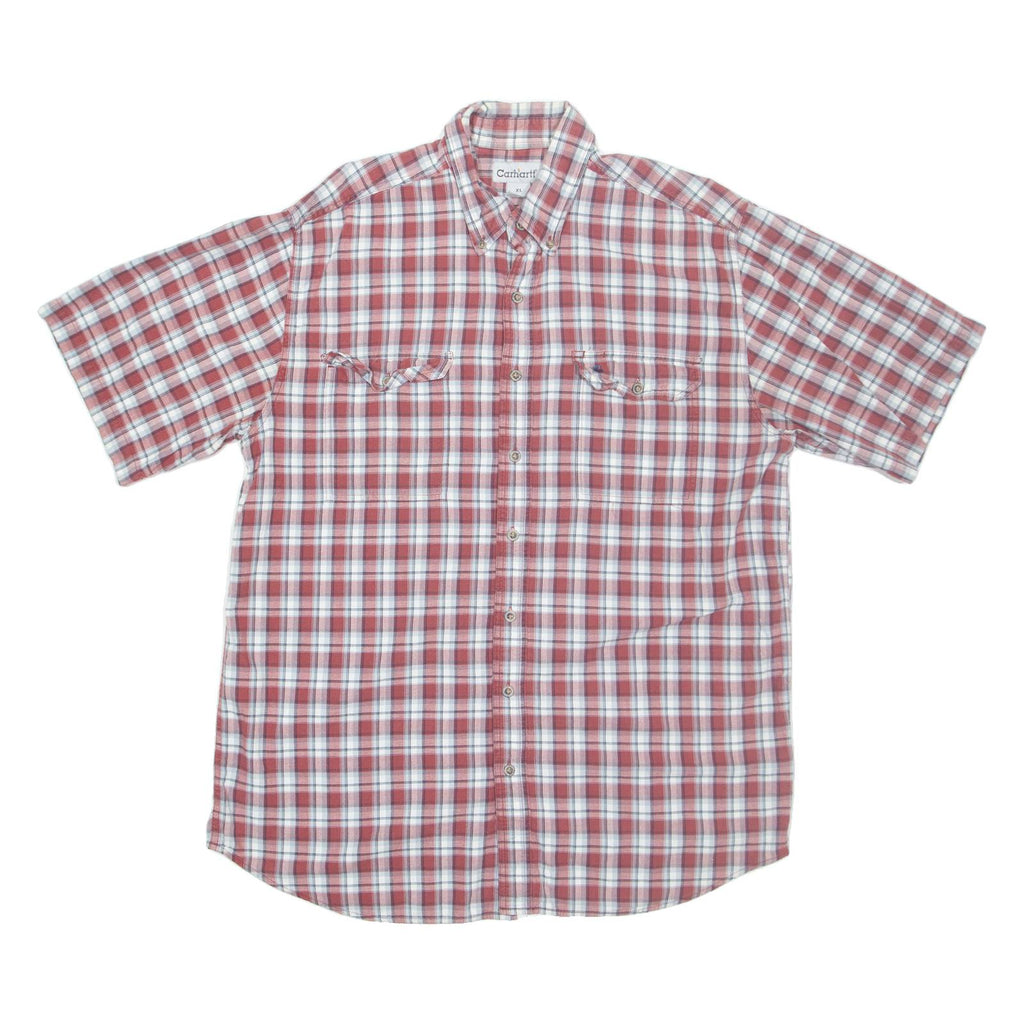 CARHARTT Mens Shirt Red Check XL