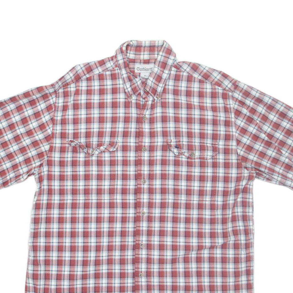 CARHARTT Mens Shirt Red Check XL