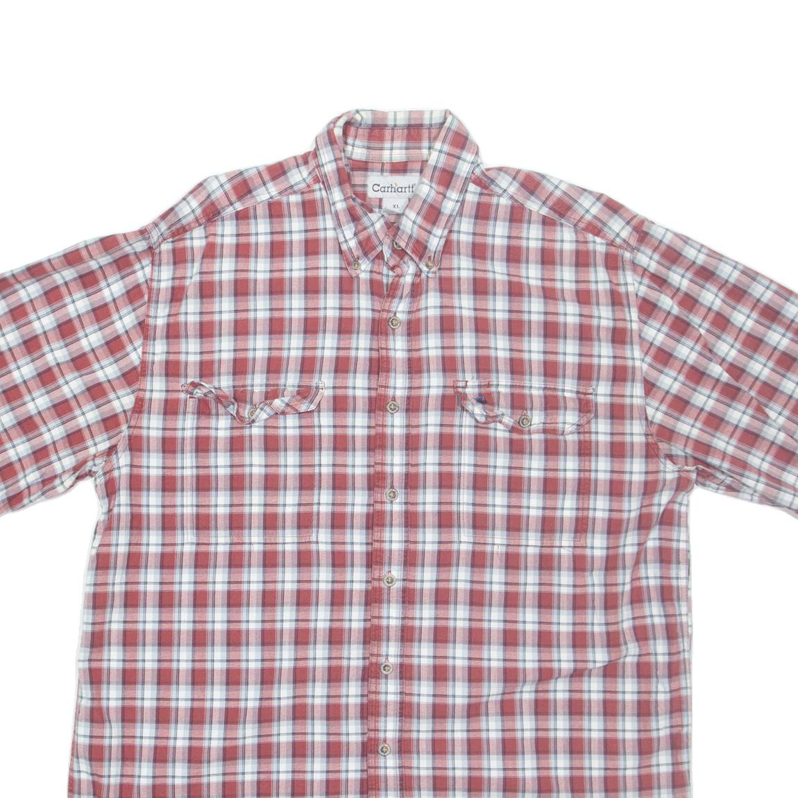 CARHARTT Mens Shirt Red Check XL