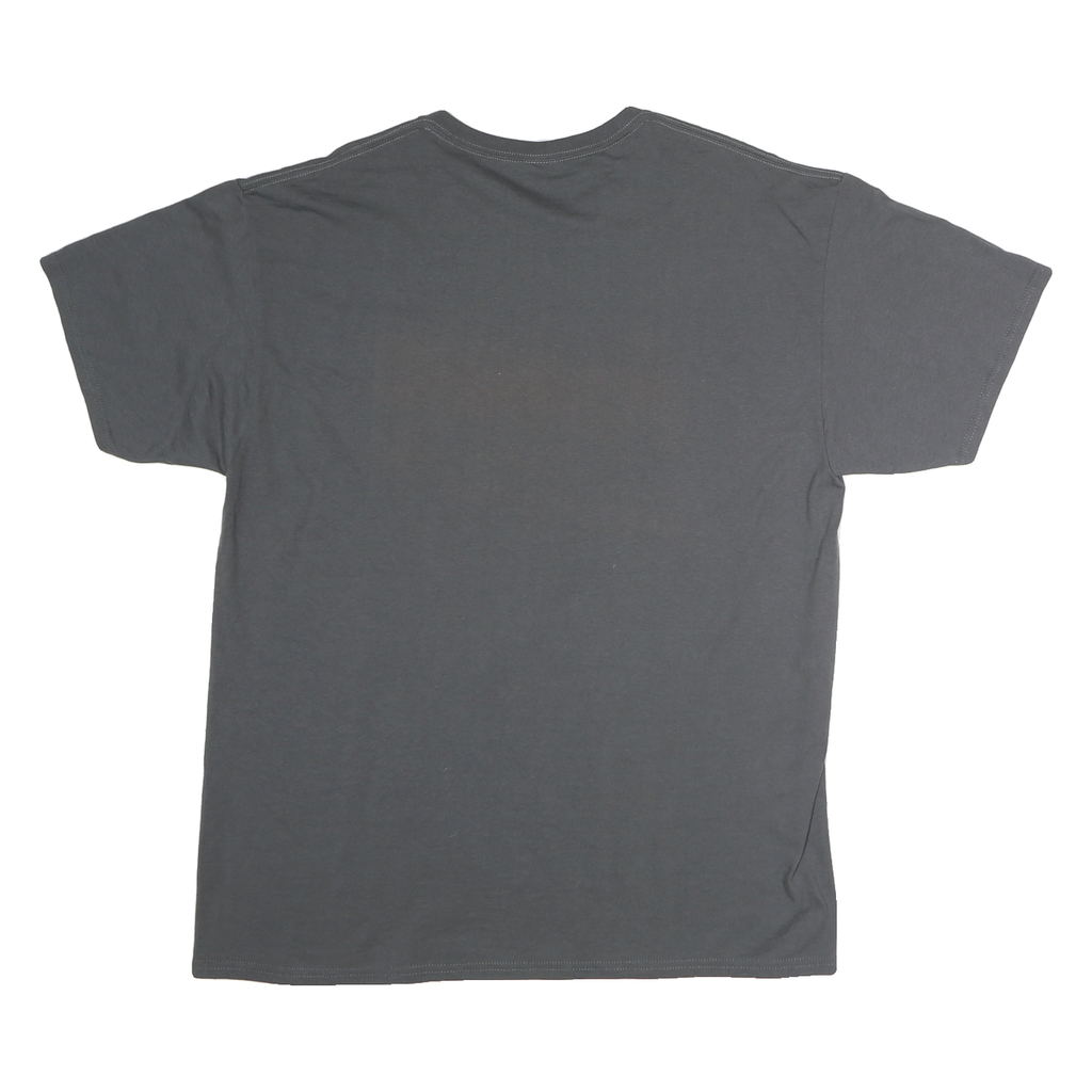 JERZEES Mens Grey Proud Viking Football XL Short Sleeve Crew Neck Graphic