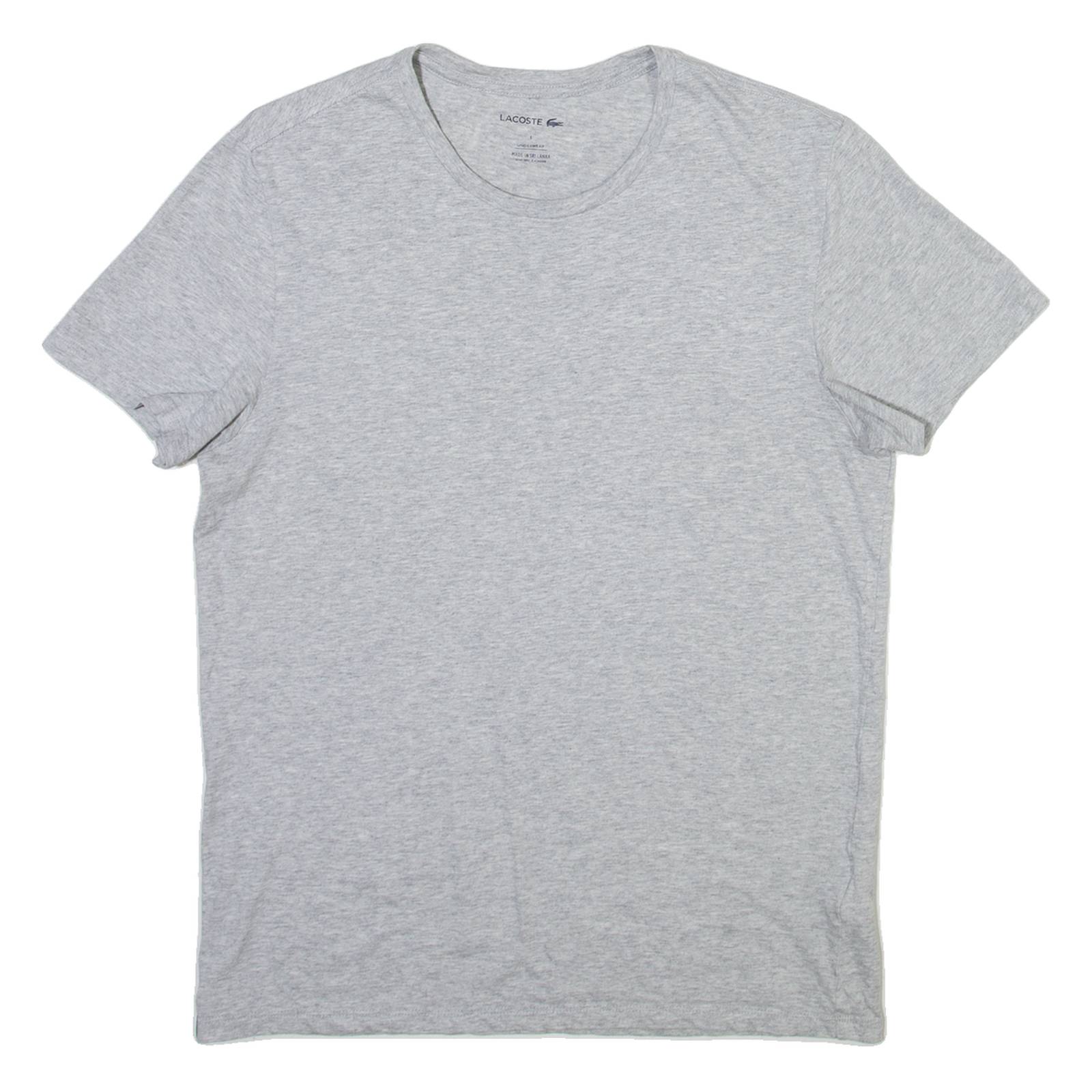 LACOSTE Sleepwear Mens T-Shirt Grey S