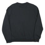 PUMA Mens Black Cotton Blend Crew Neck Sweatshirt M Logo Print Casual