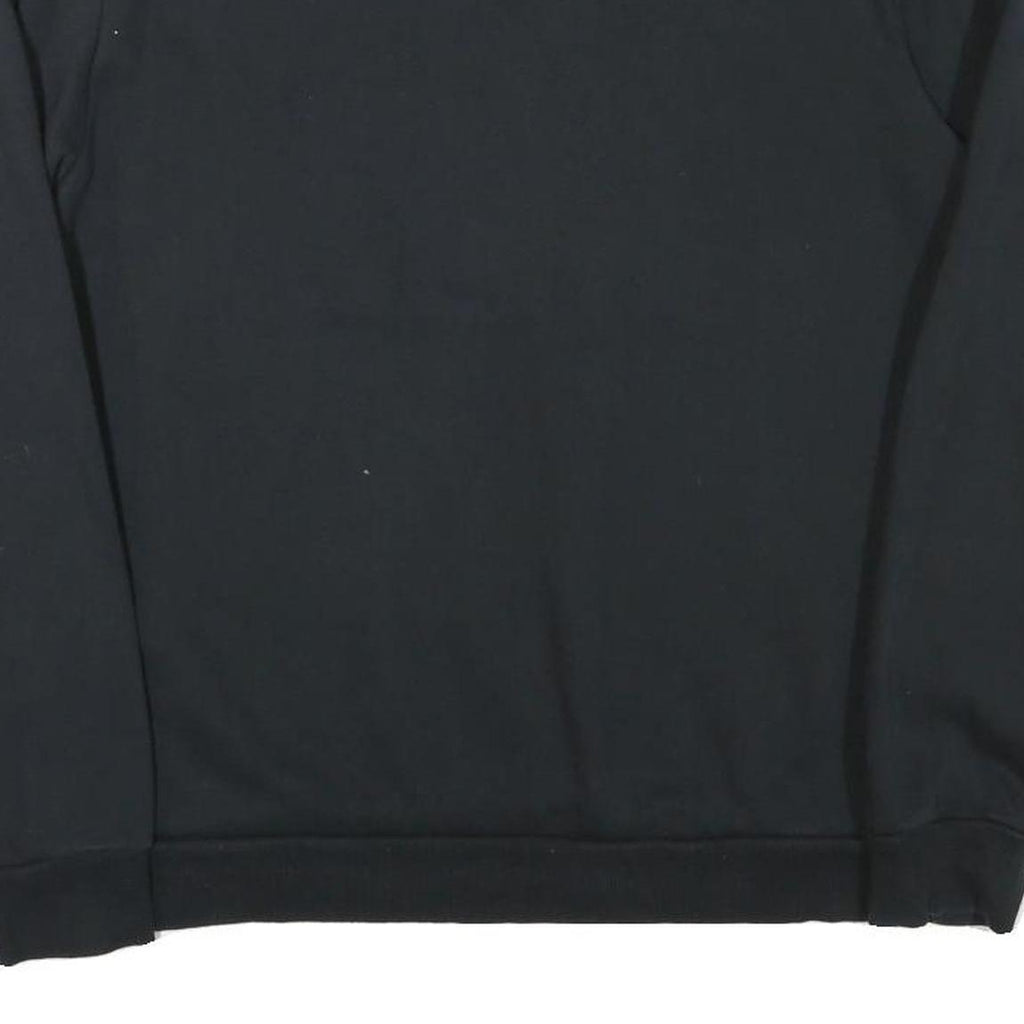 PUMA Mens Black Cotton Blend Crew Neck Sweatshirt M Logo Print Casual