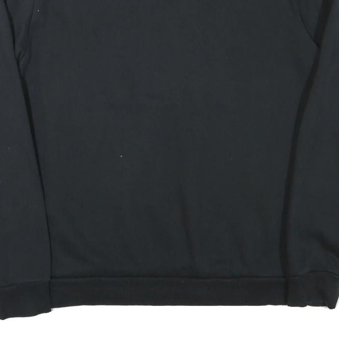 PUMA Mens Black Cotton Blend Crew Neck Sweatshirt M Logo Print Casual
