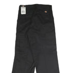 DICKIES Mens Black Polyester Blend Regular Straight Trousers W29 L31 Workwear
