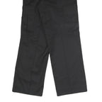 DICKIES Mens Black Polyester Blend Regular Straight Trousers W29 L31 Workwear