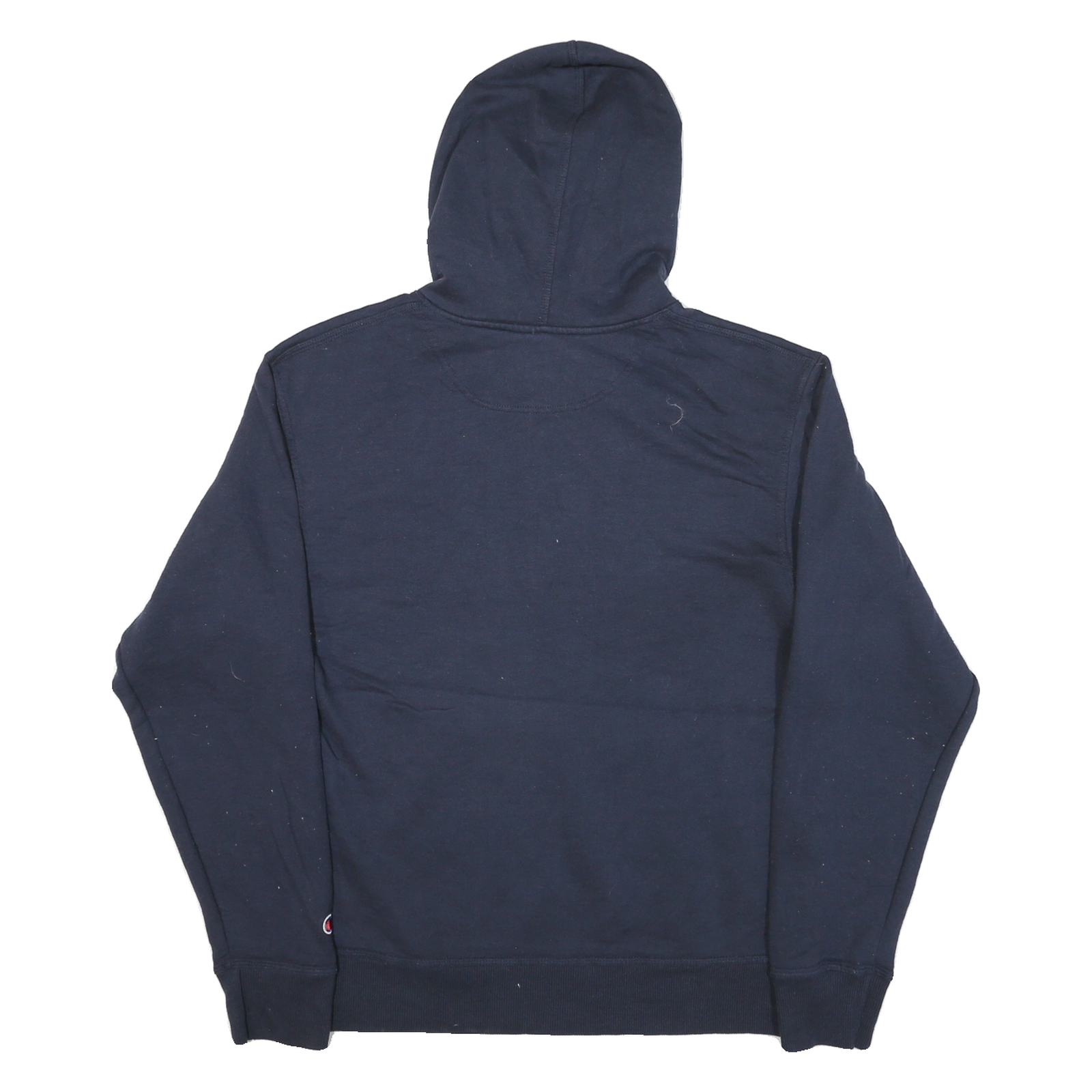 CHAMPION Mens Navy Blue Hoodie M Cotton Blend Half Zip Casual Wear